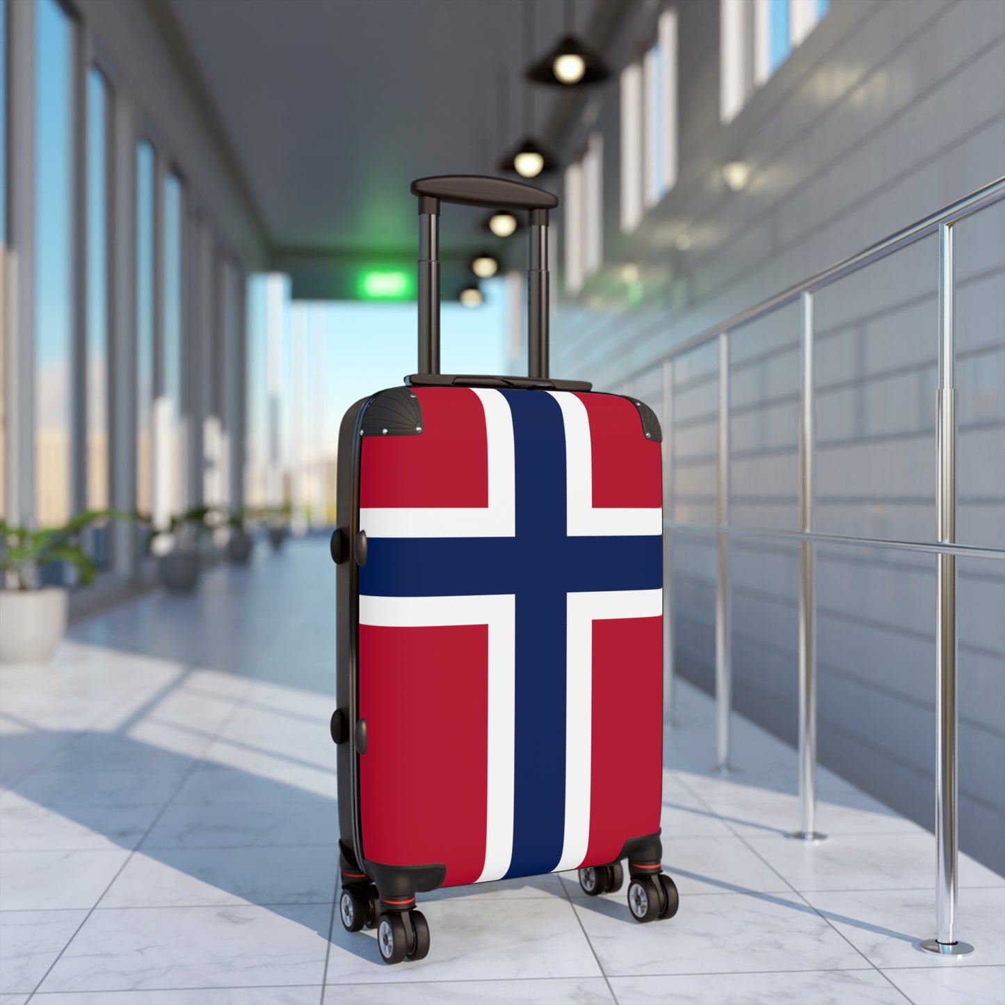Norway Flag Inspired Suitcase