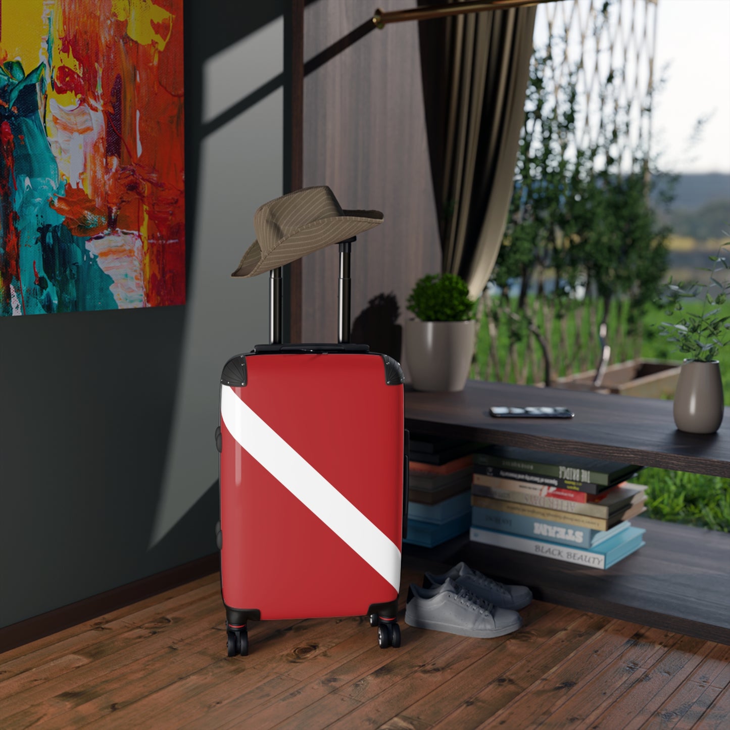 Diver Down Flag Inspired Suitcase