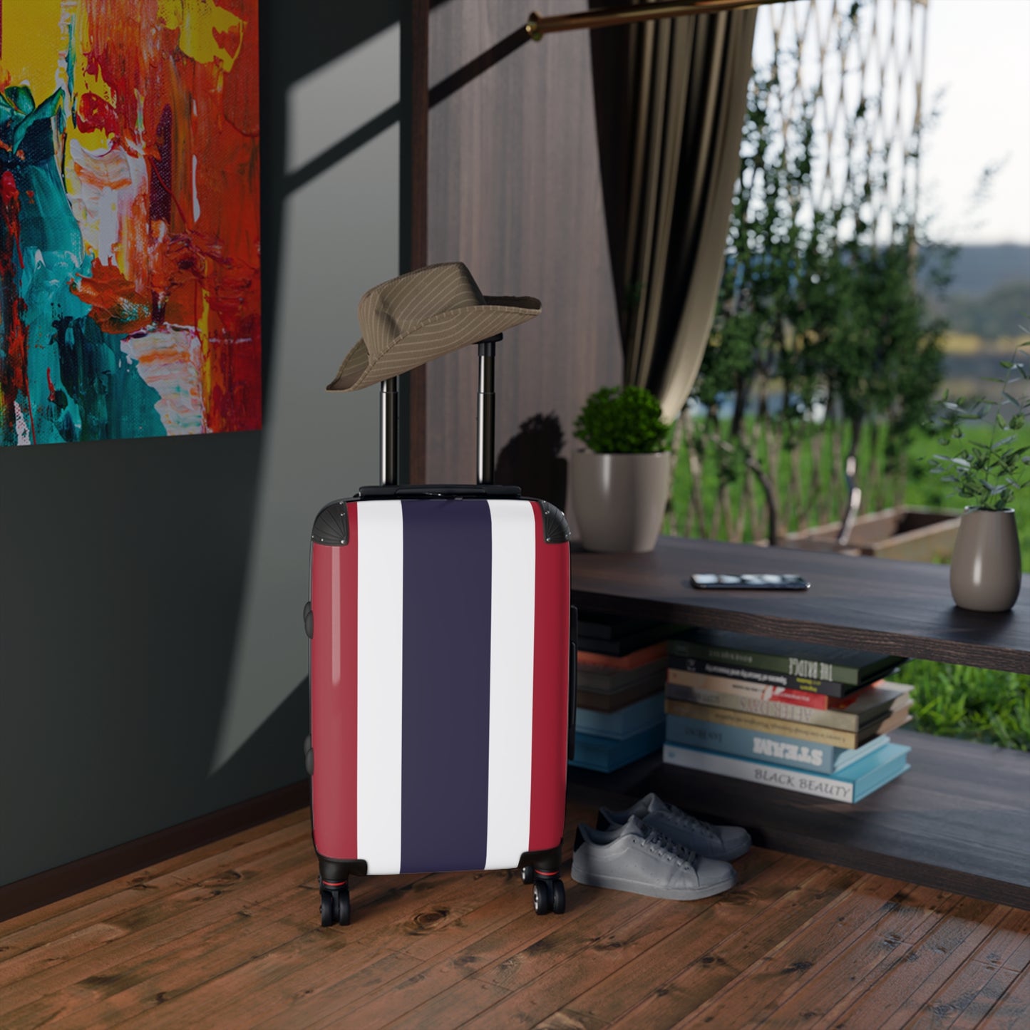 Thailand Flag Inspired Suitcase