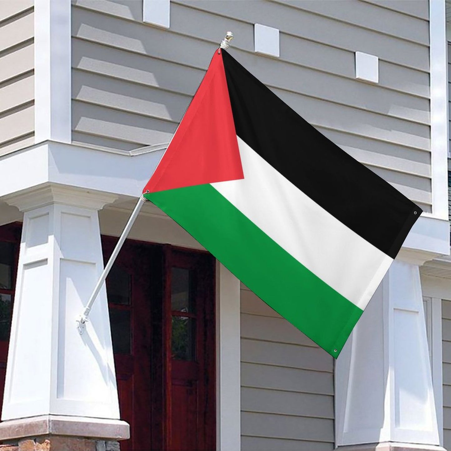 Palastine Flag Inspired Wall Mount Flag with Four Grommets (35x59 in)