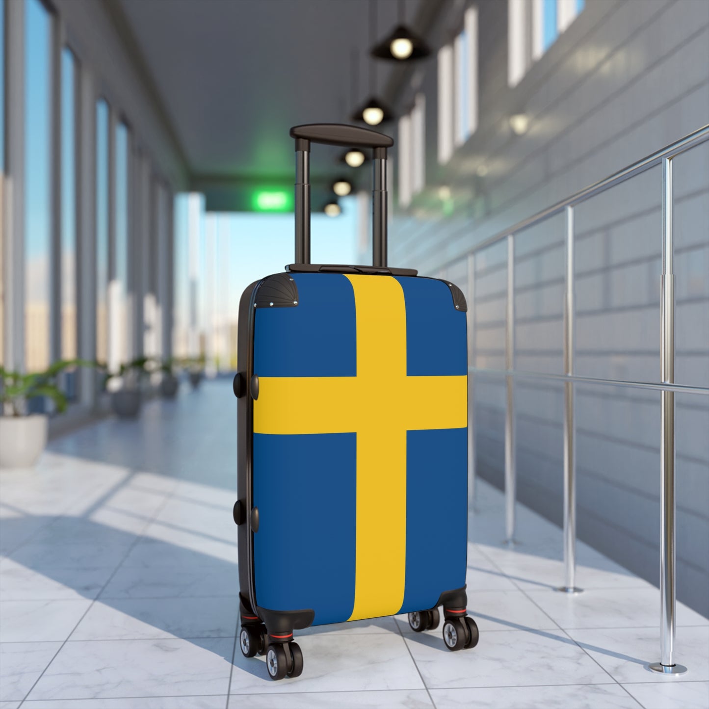 Sweden Flag Inspired Suitcase