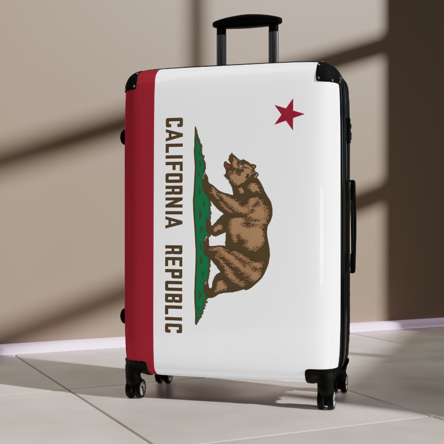 California Flag Inspired Suitcase