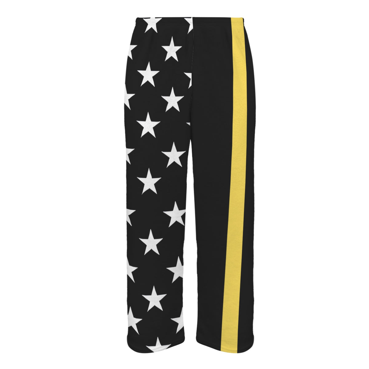 Thin Gold Line Flag Inspired Style-2 Men's Flannel Pajama Trousers Printed in the USA