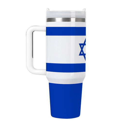 Israel Flag 40 oz Stainless Steel Tumbler - Made in USA