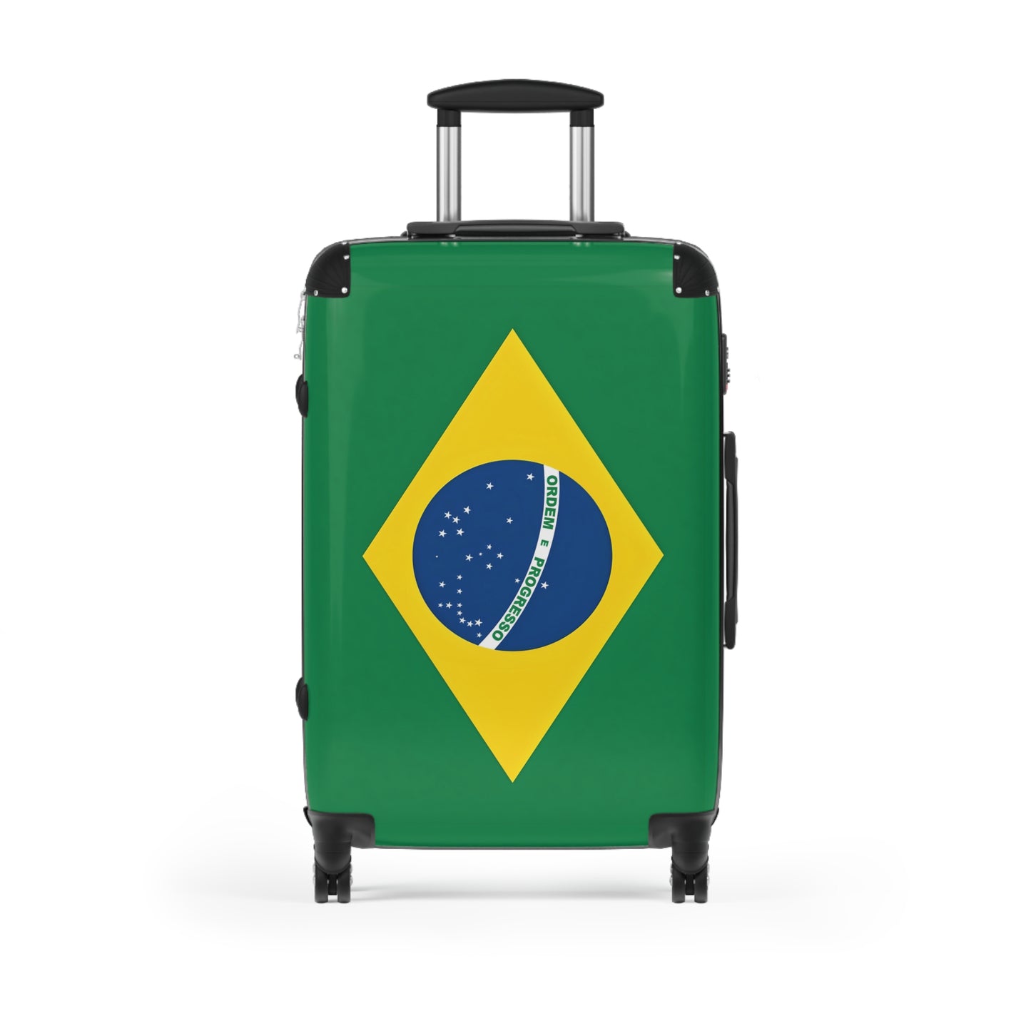 Brazil Flag Inspired Suitcase