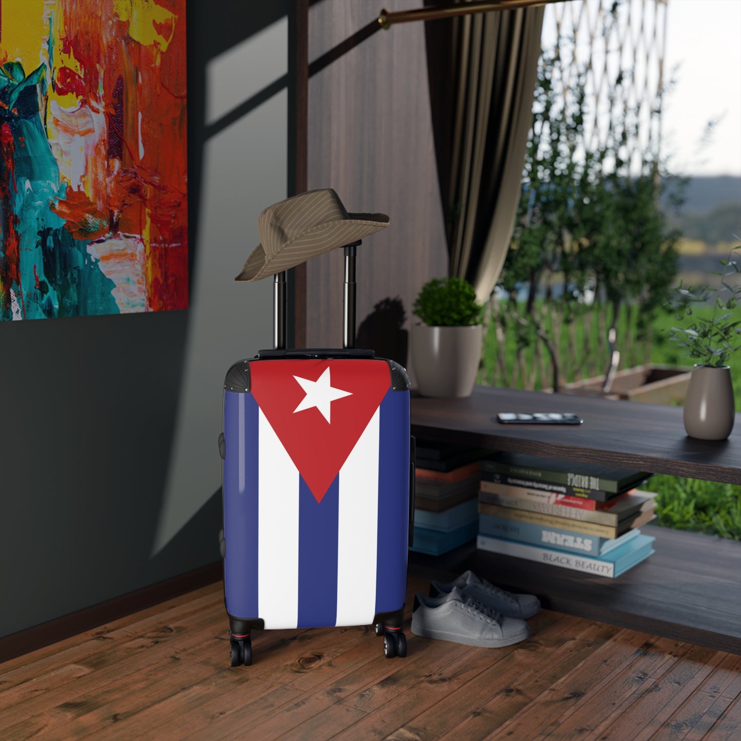 Cuba Flag Inspired Suitcase
