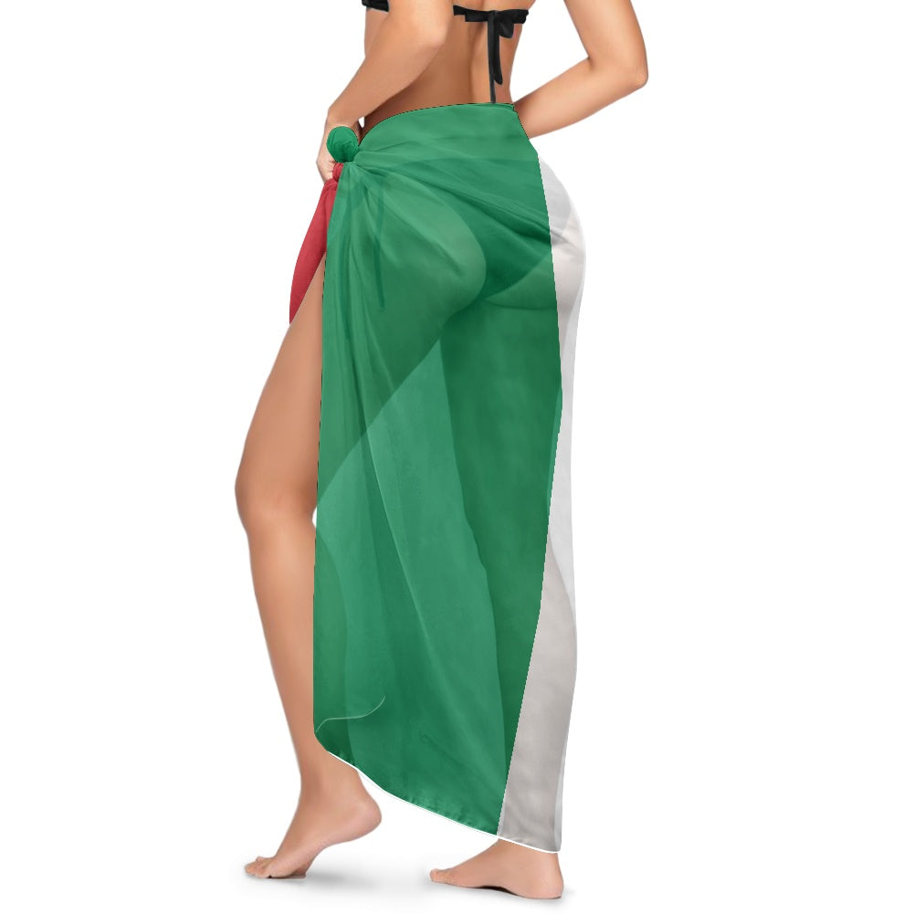 Italy Flag Inspired Bikini Cover-Up