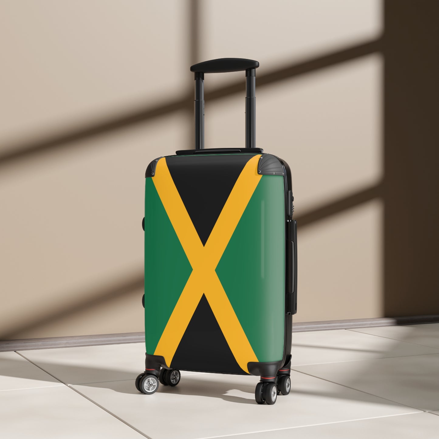 Jamaica Flag Inspired Suitcase