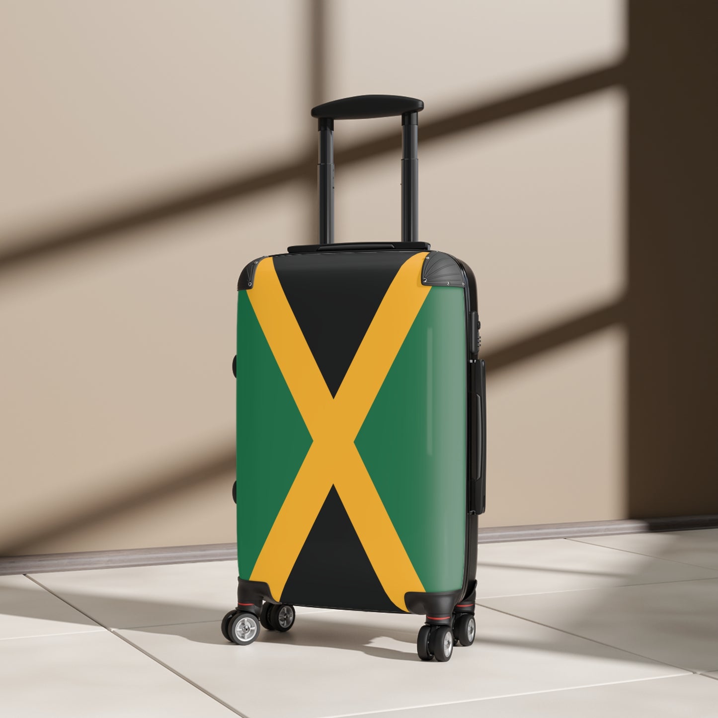 Jamaica Flag Inspired Suitcase