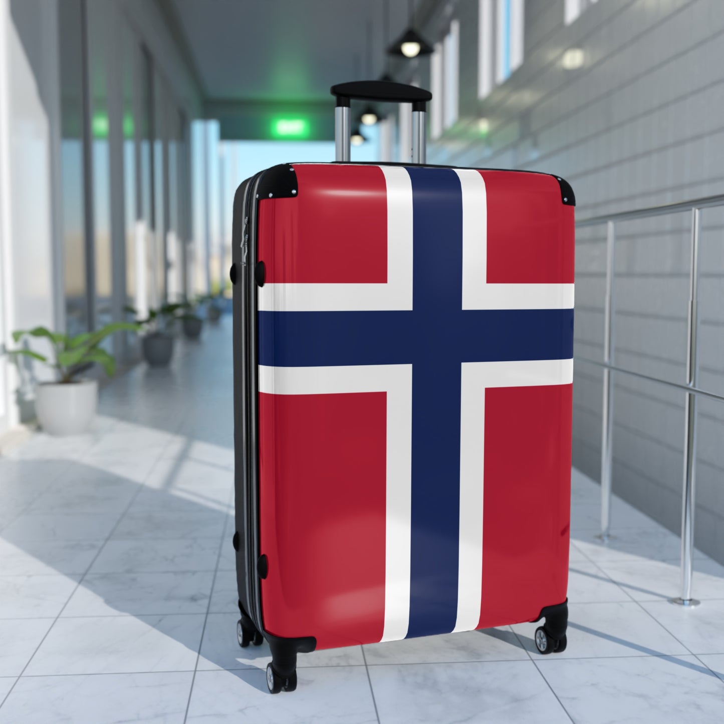 Norway Flag Inspired Suitcase