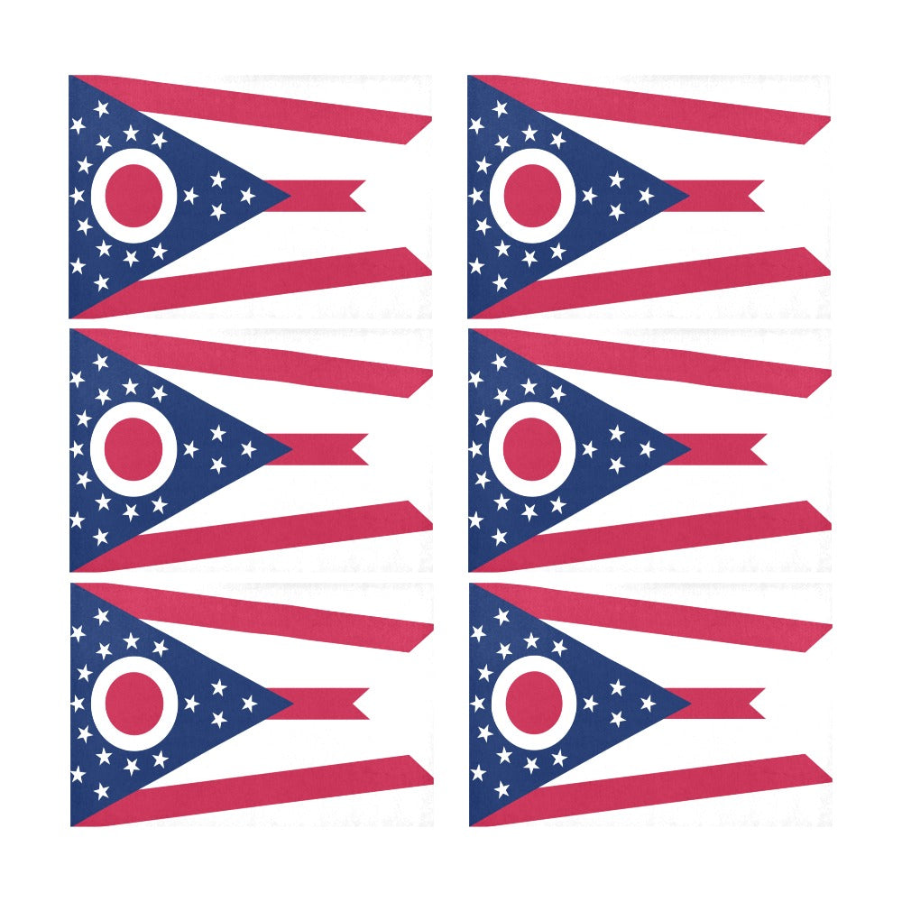 Ohio Flag Placemats 12" x 18" (Set of 6)
