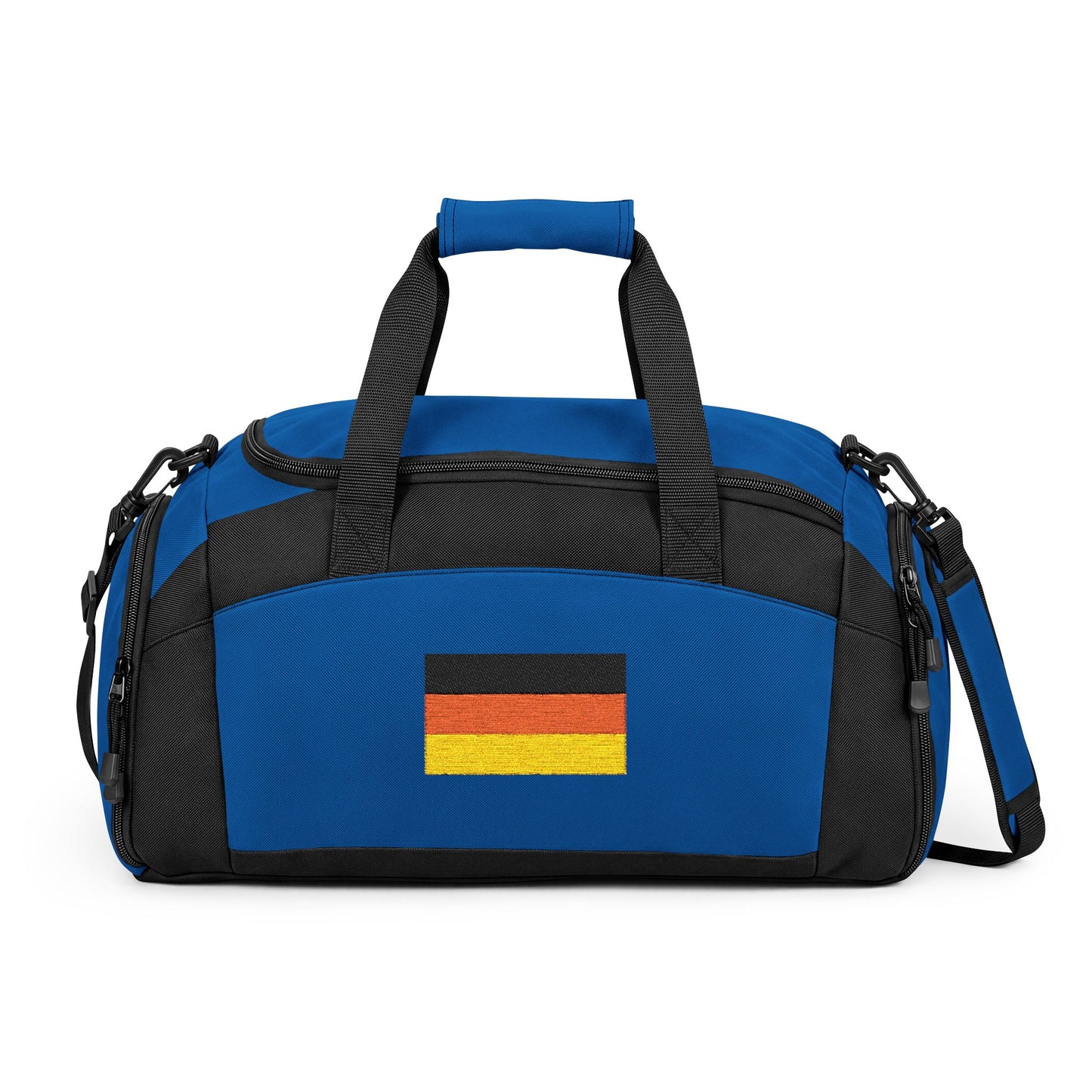 Germany Flag Gym Bag — Black Duffle with Embroidered Germany Flag