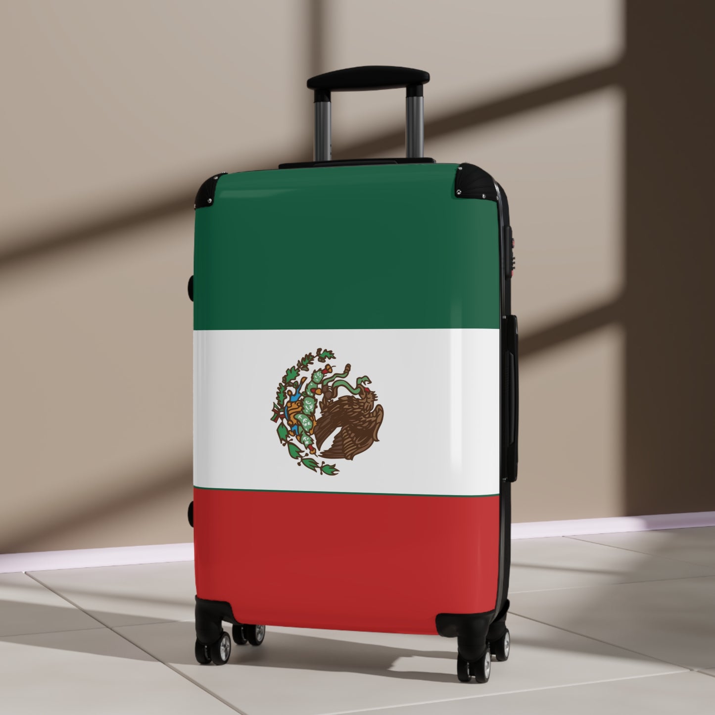 Mexico Flag Inspired Suitcase
