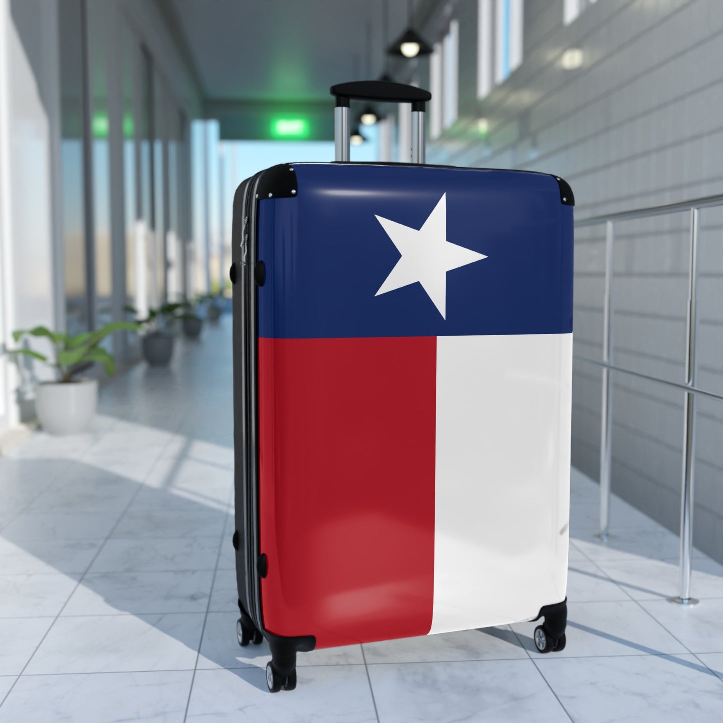 Texas Flag Inspired Suitcase