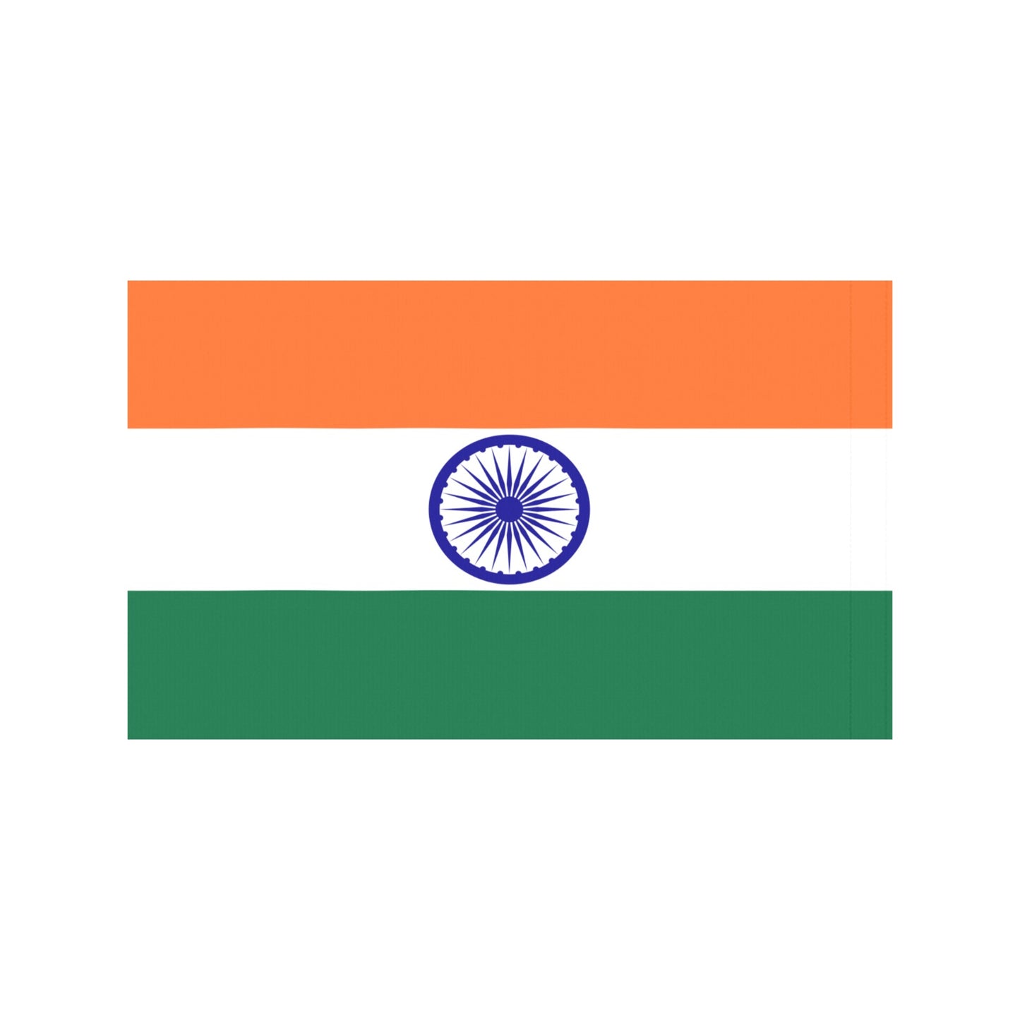 India flag with Ashoka Chakra by Luv My Flag.