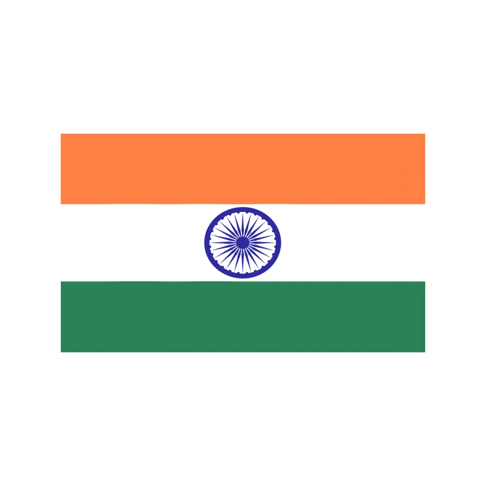 India flag with Ashoka Chakra by Luv My Flag.