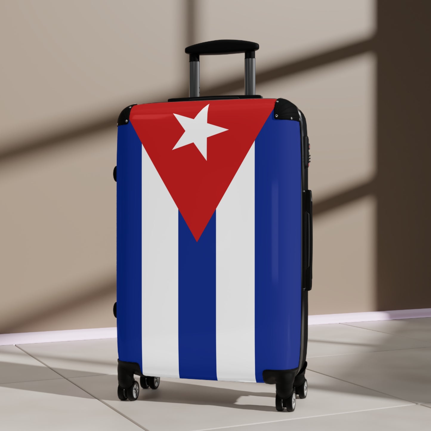 Cuba Flag Inspired Suitcase