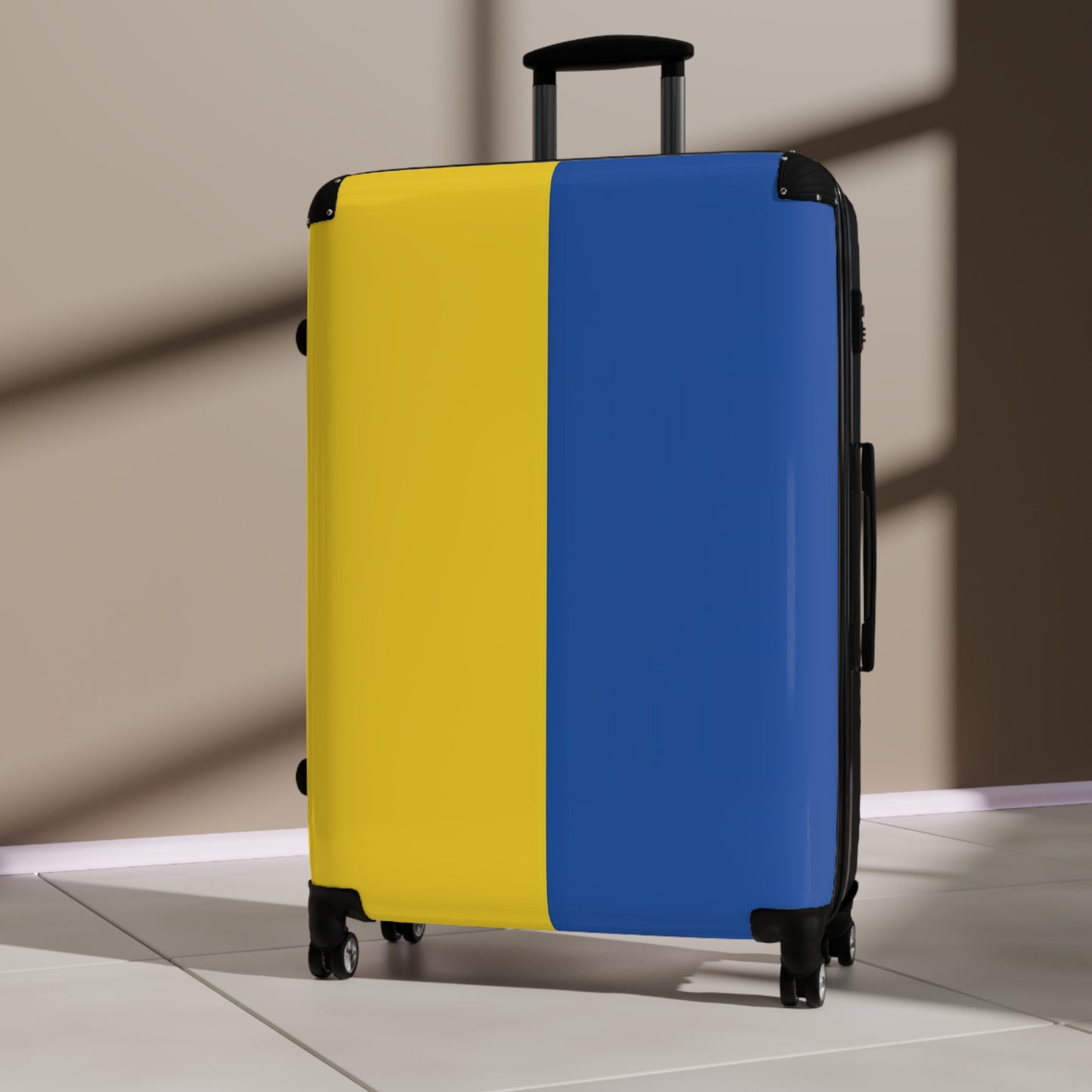 Ukraine Flag Inspired Suitcase