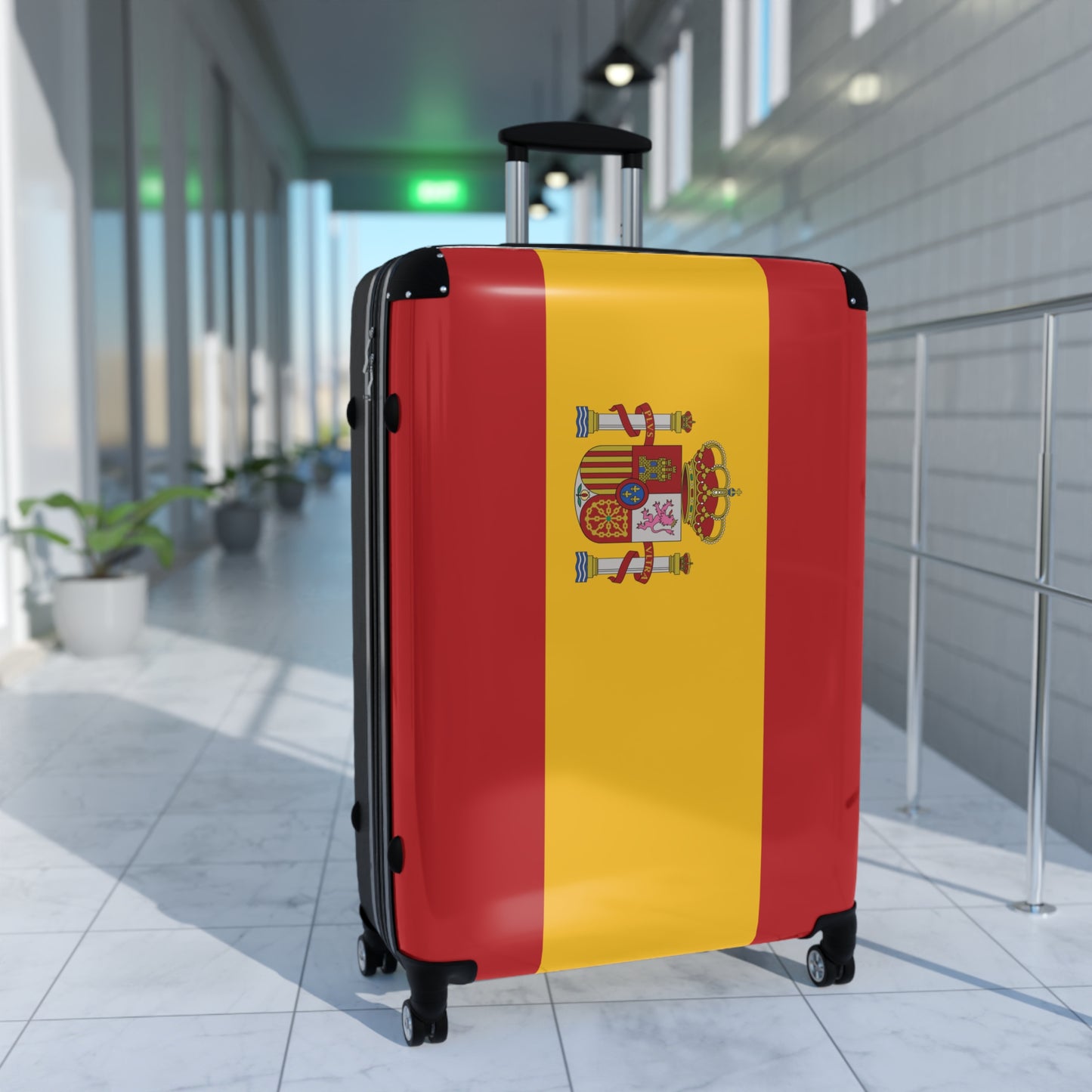Spain Flag Inspired Suitcase