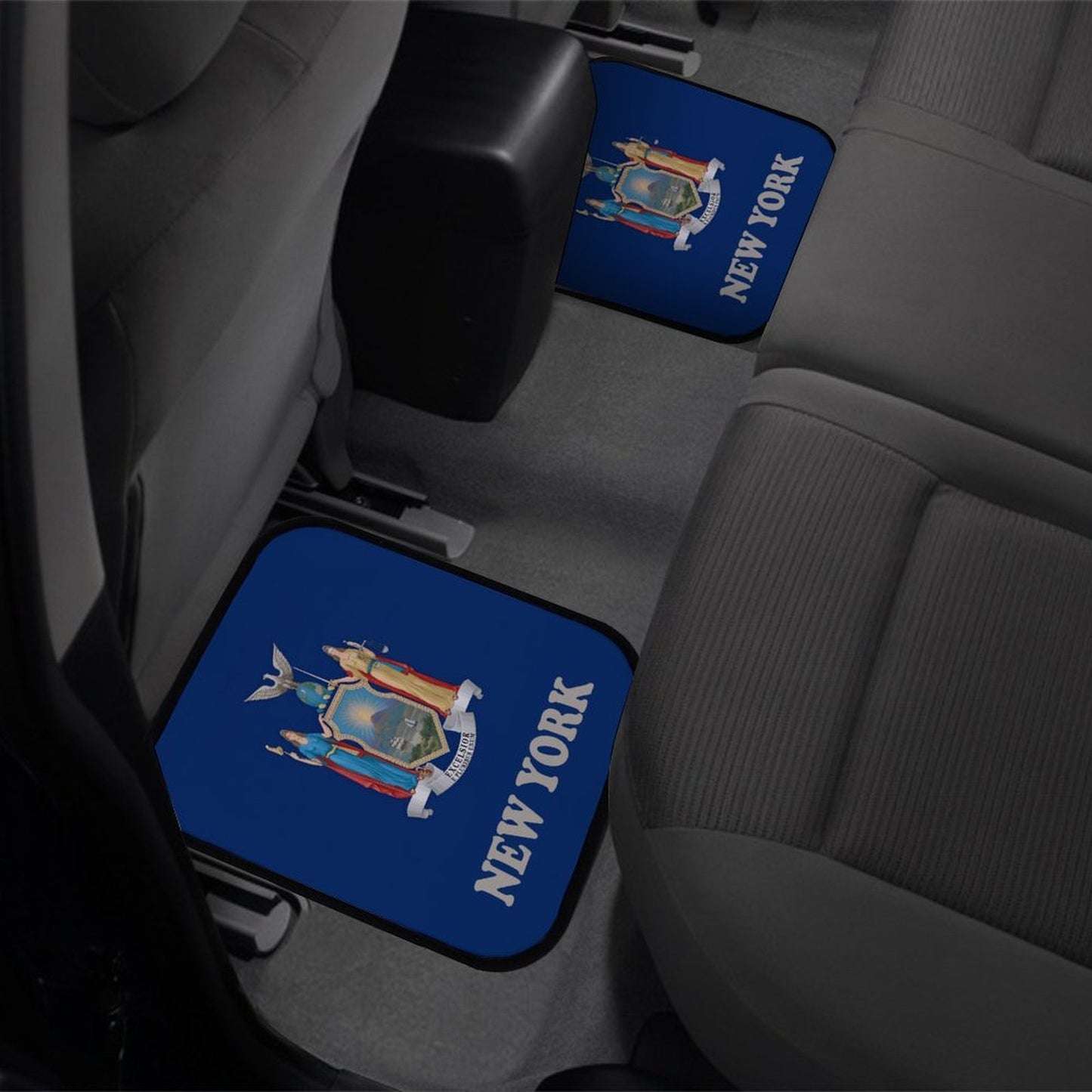 New York Flag Inspired Car Floor Mats(4pcs)
