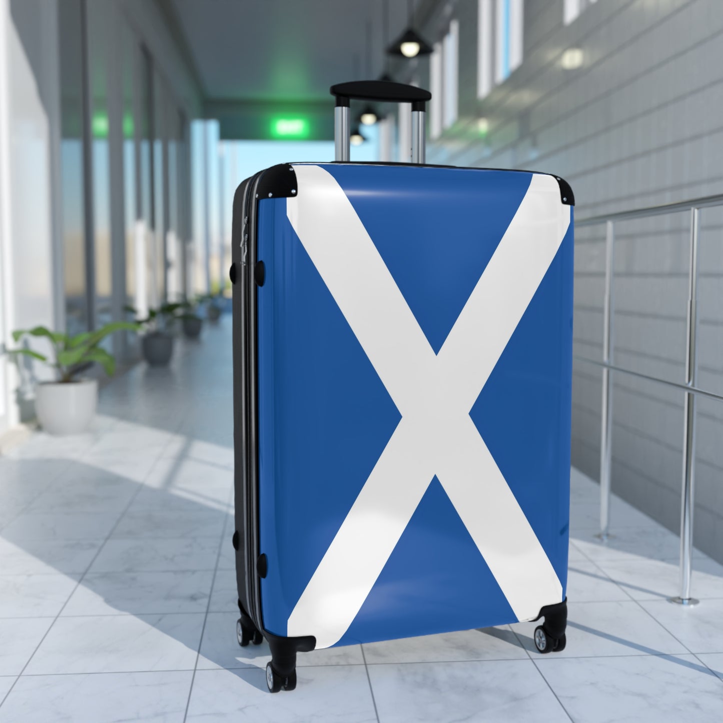 Scotland Flag Inspired Suitcase