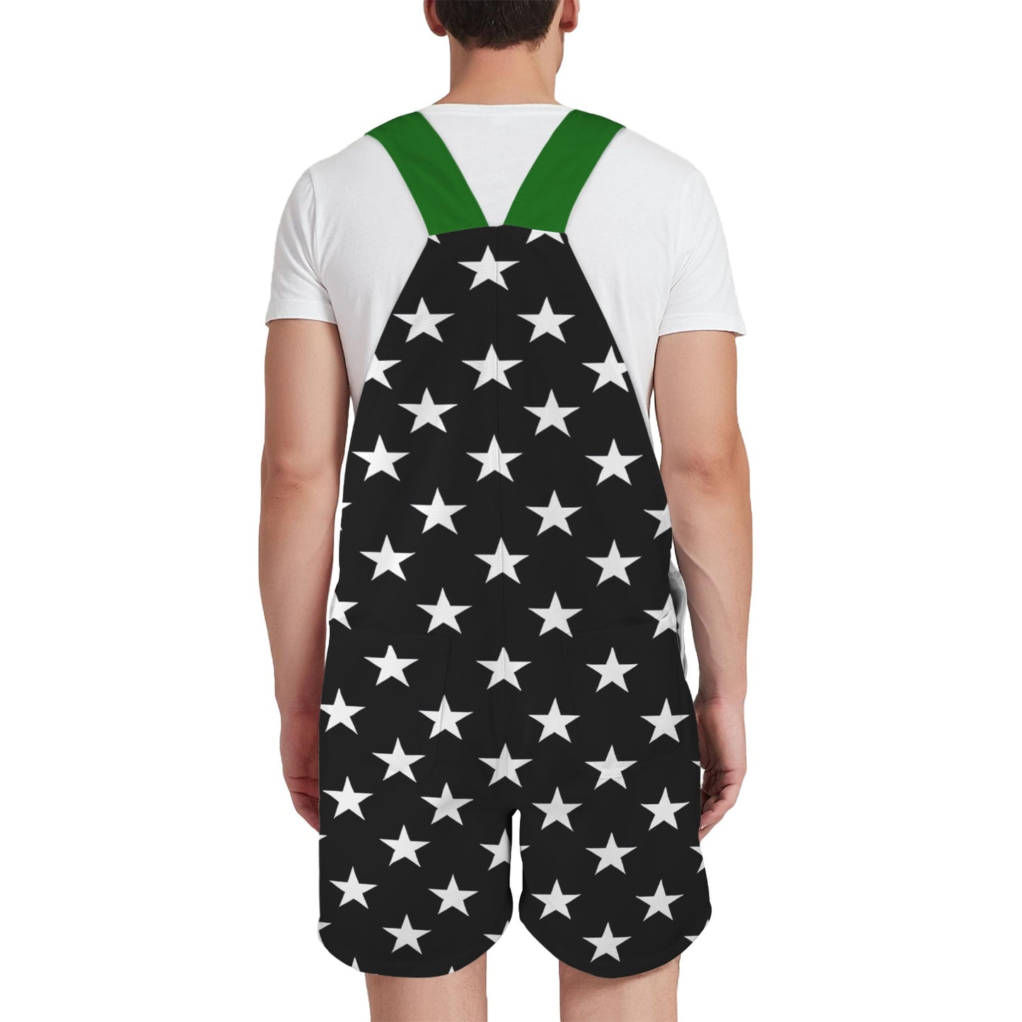 Thin Green Line Flag Inspired Unisex Suspender Jumpsuit