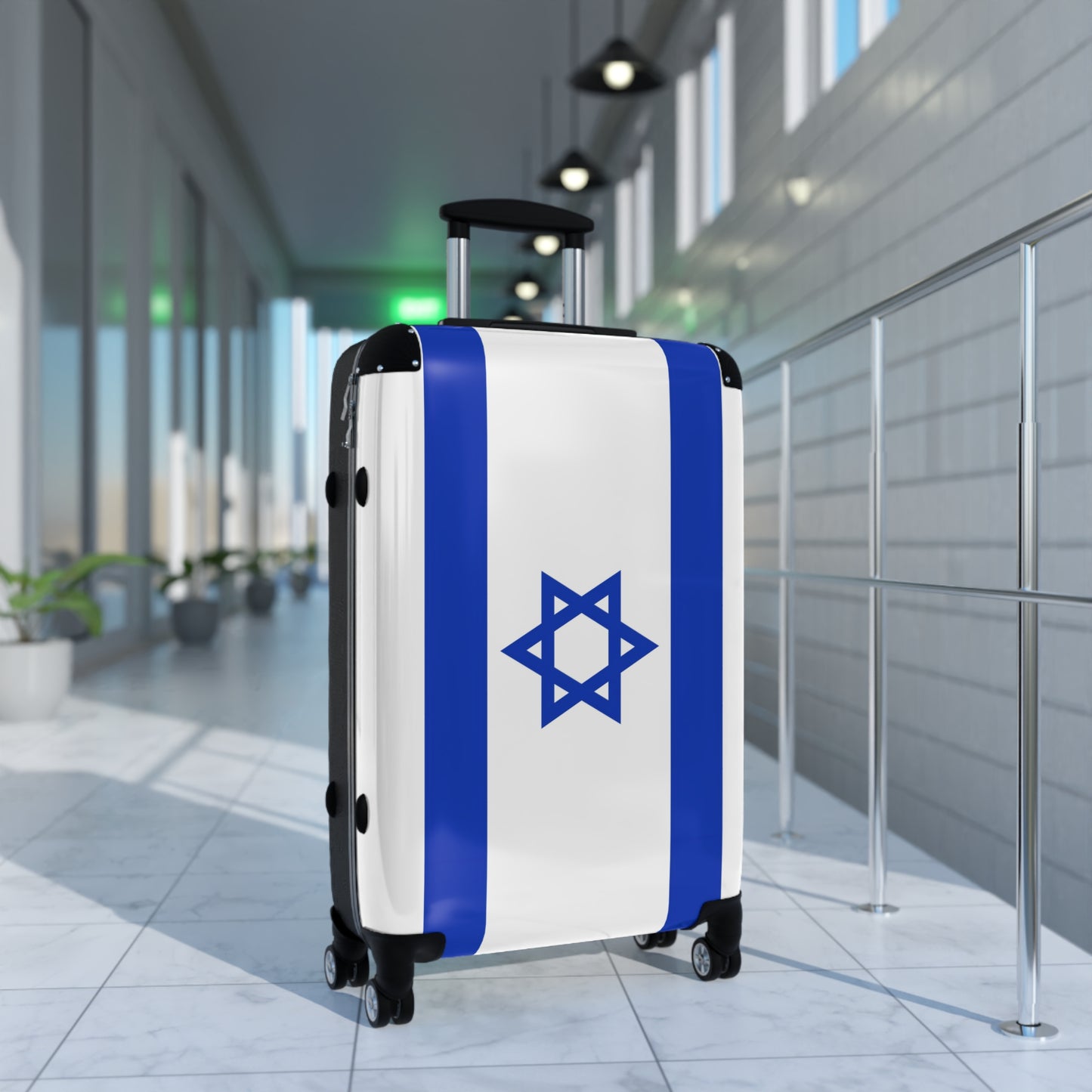 Israel Flag Inspired Suitcase