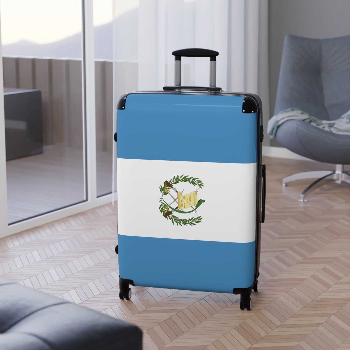 Guatemala Flag Inspired Suitcase