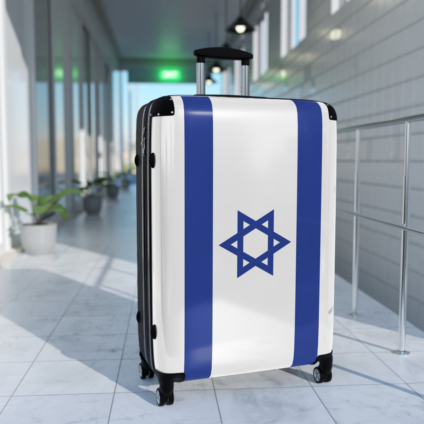 Israel Flag Inspired Suitcase