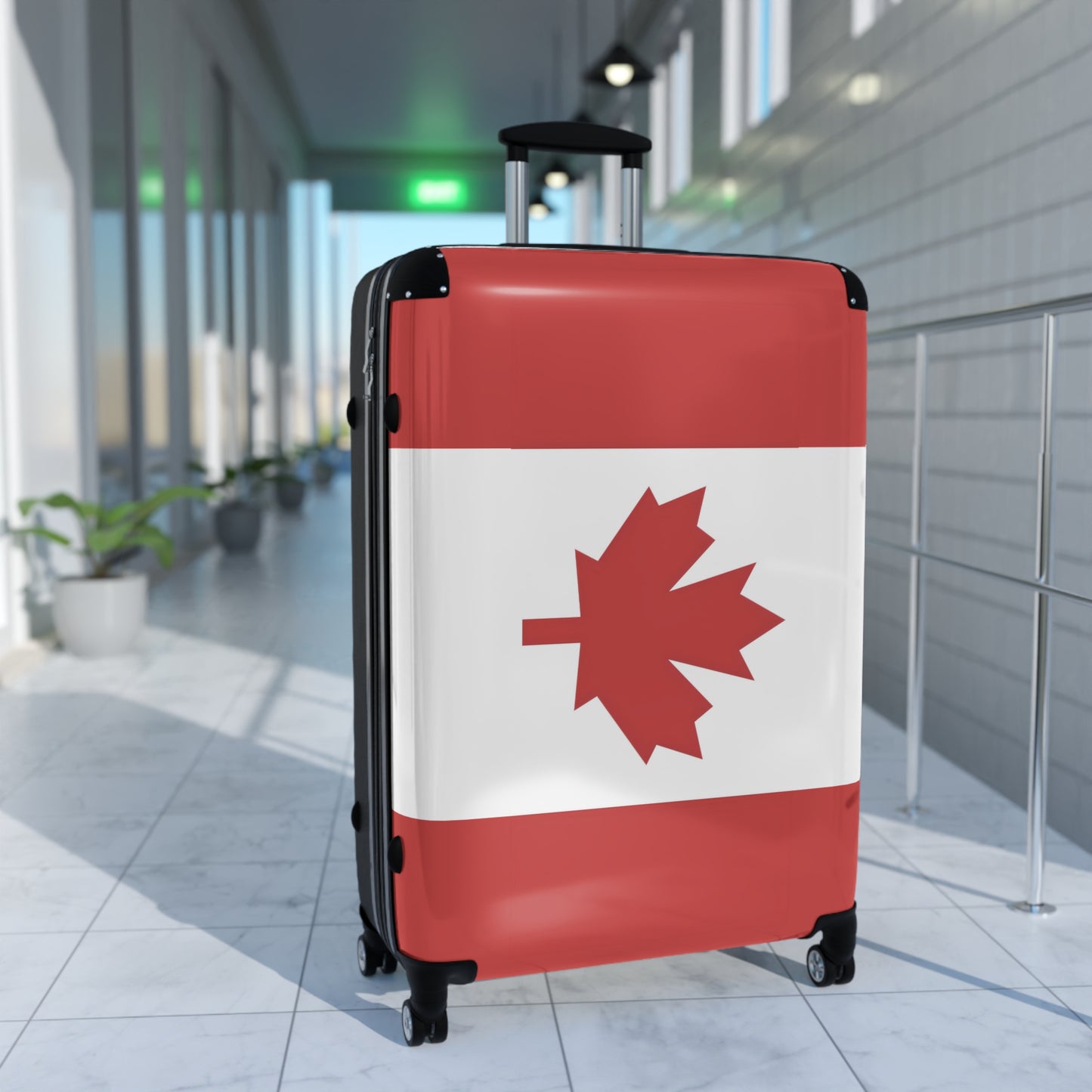 Canada Flag Inspired Suitcase