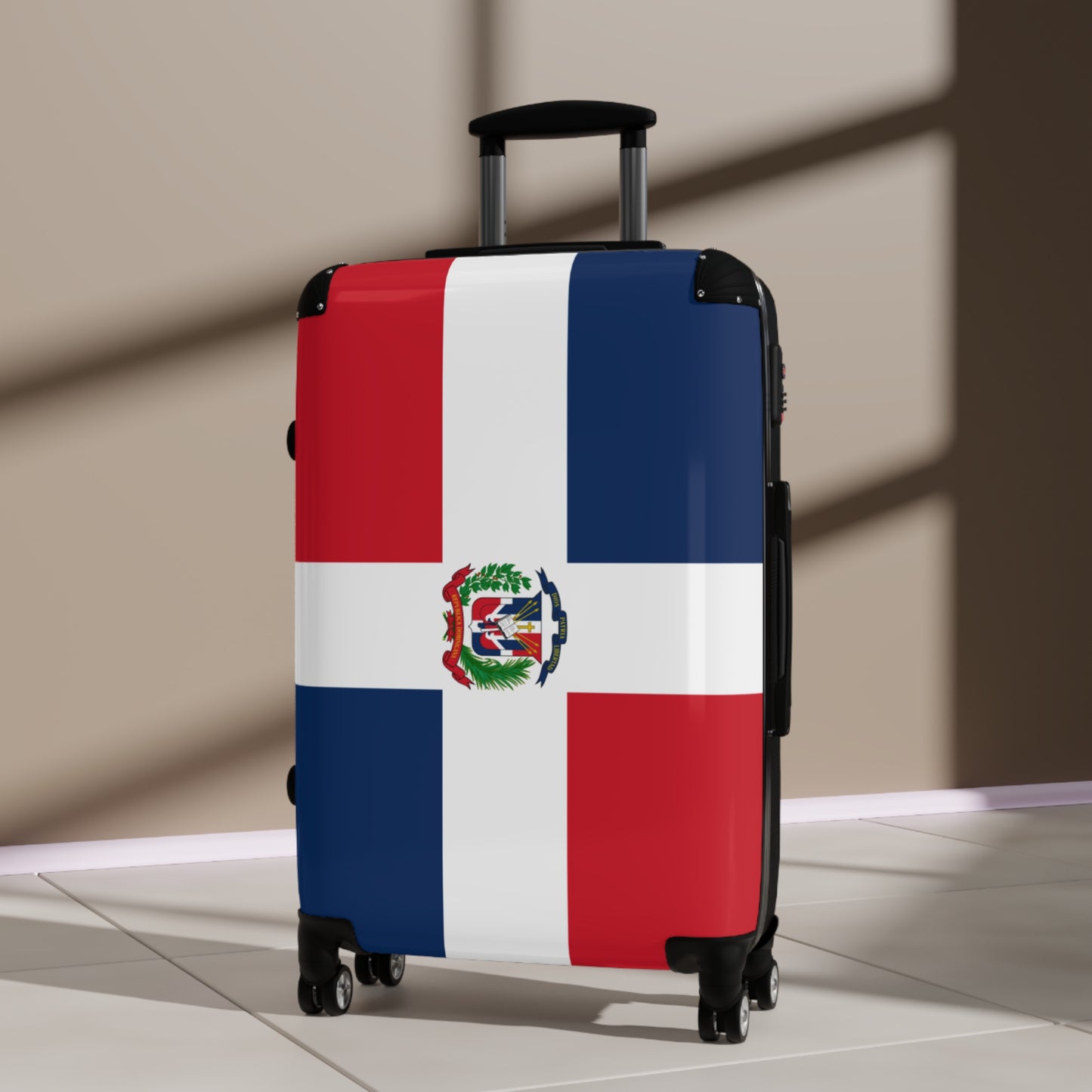 Domican Republic Flag Inspired Suitcase