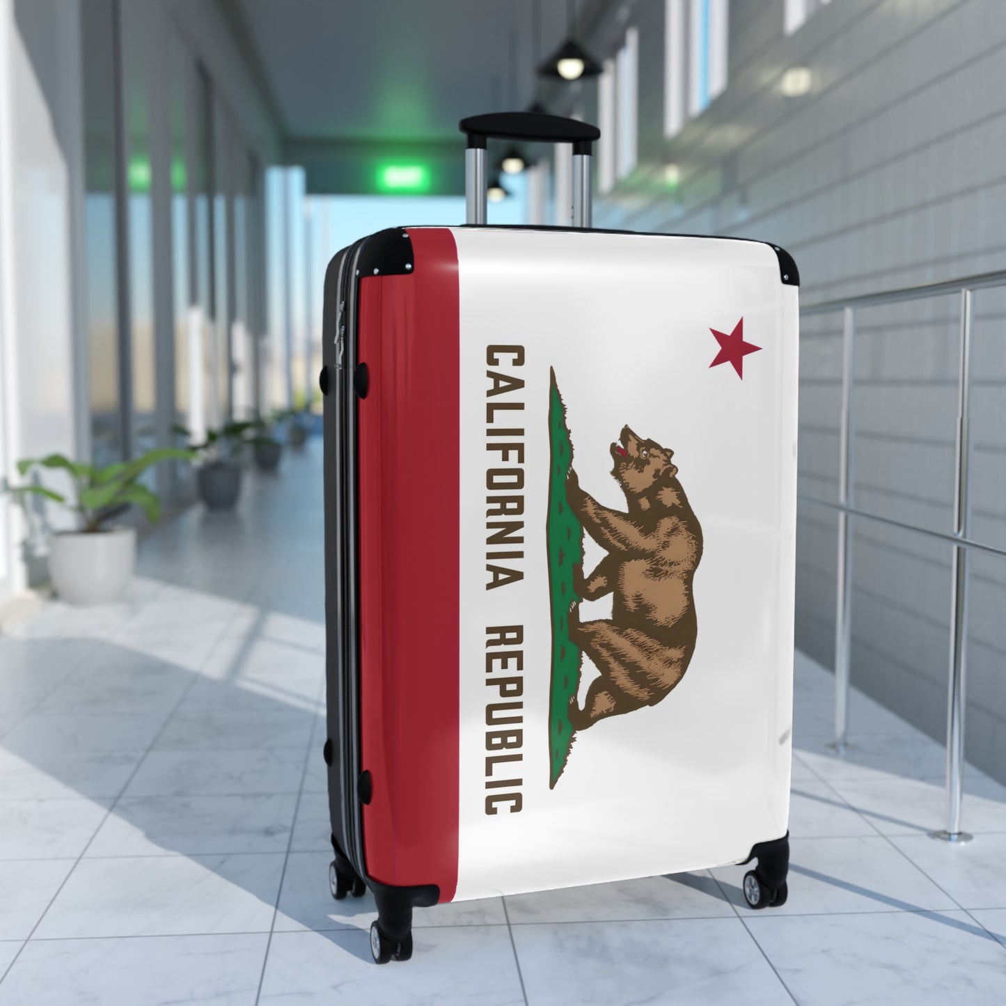 California Flag Inspired Suitcase