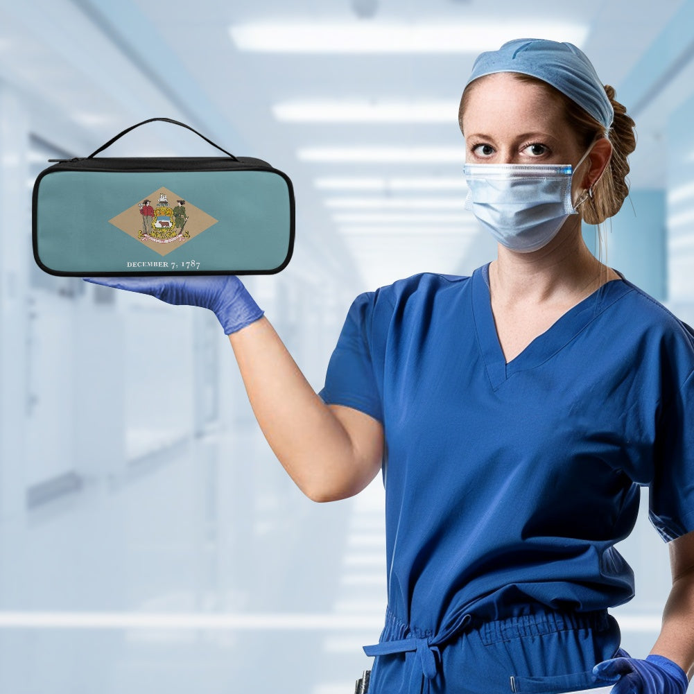 Delaware Flag Inspired Stethoscope Storage Bag