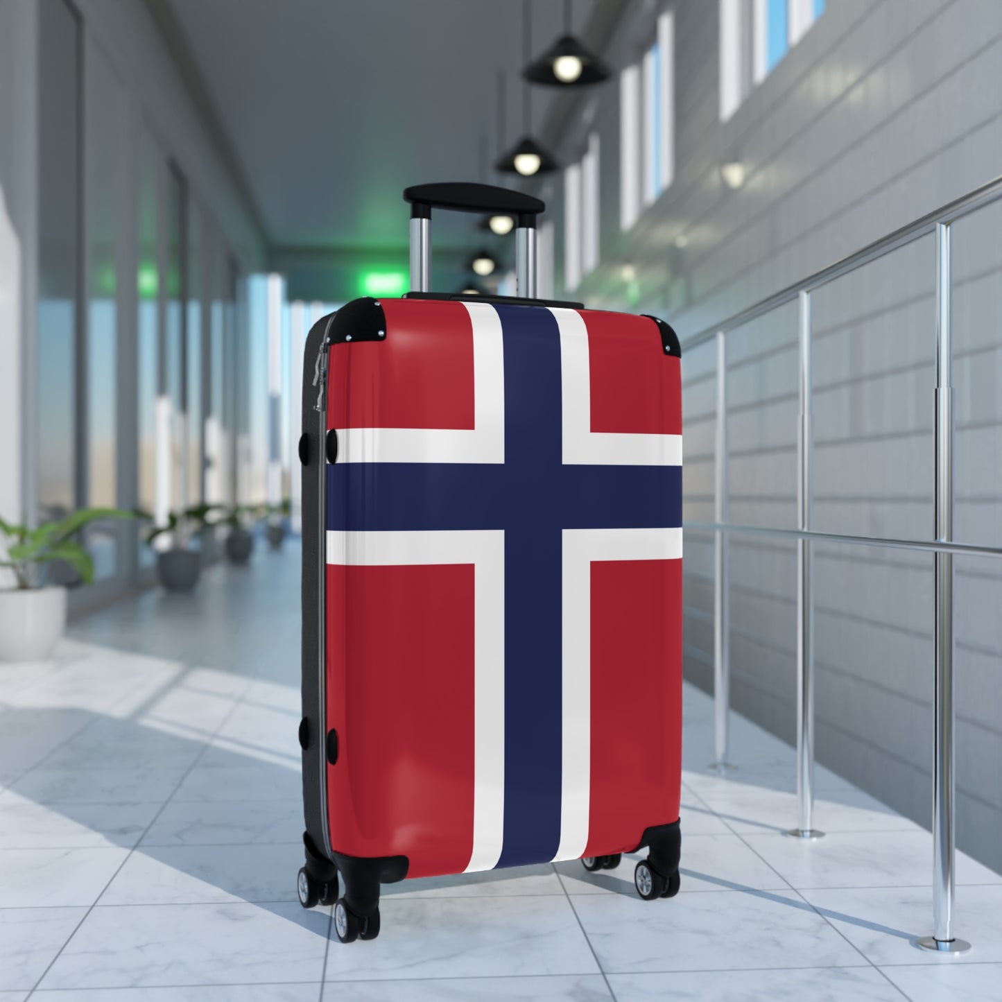 Norway Flag Inspired Suitcase