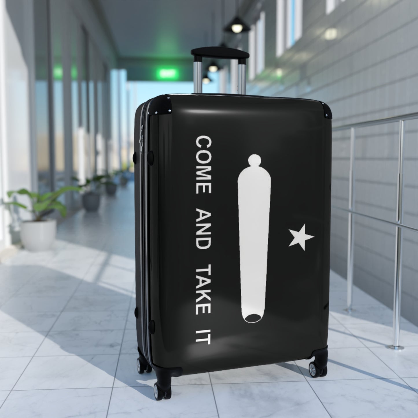 Come and Take It Flag Inspired Suitcase