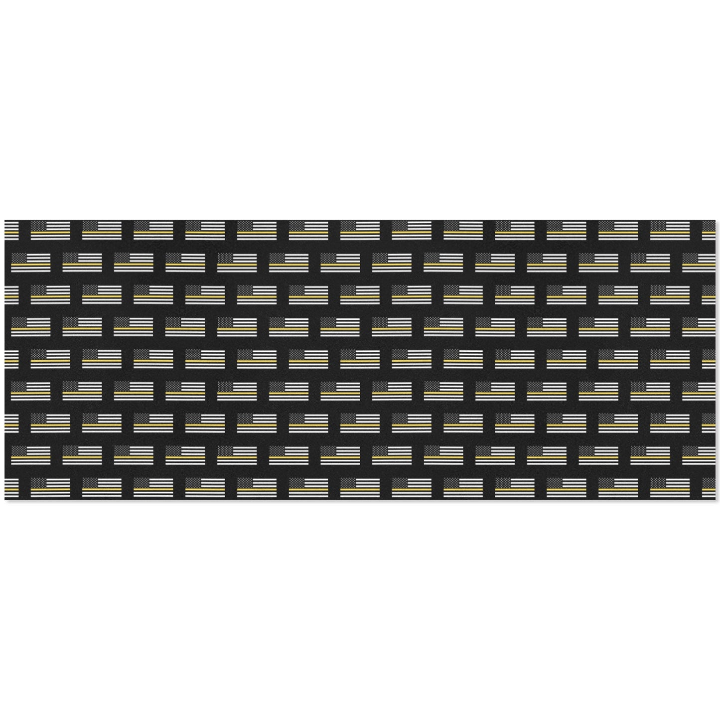 Thin Gold Line Flag Inspired Custom Gift Wrapping Paper 58"x 22.5" (4 Rolls)