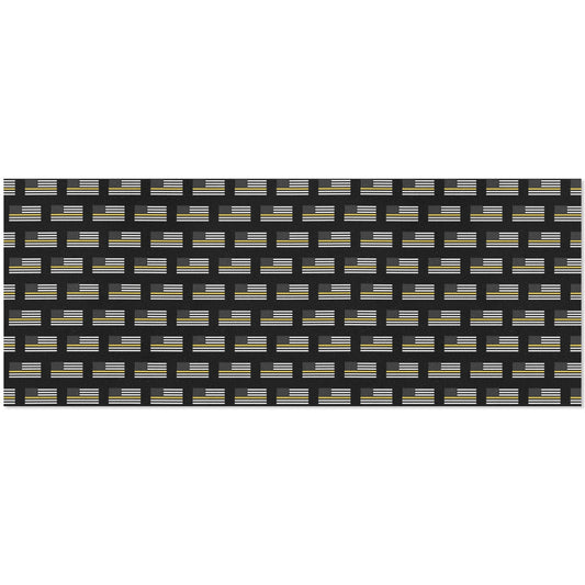Thin Gold Line Flag Inspired Custom Gift Wrapping Paper 58"x 22.5" (4 Rolls)