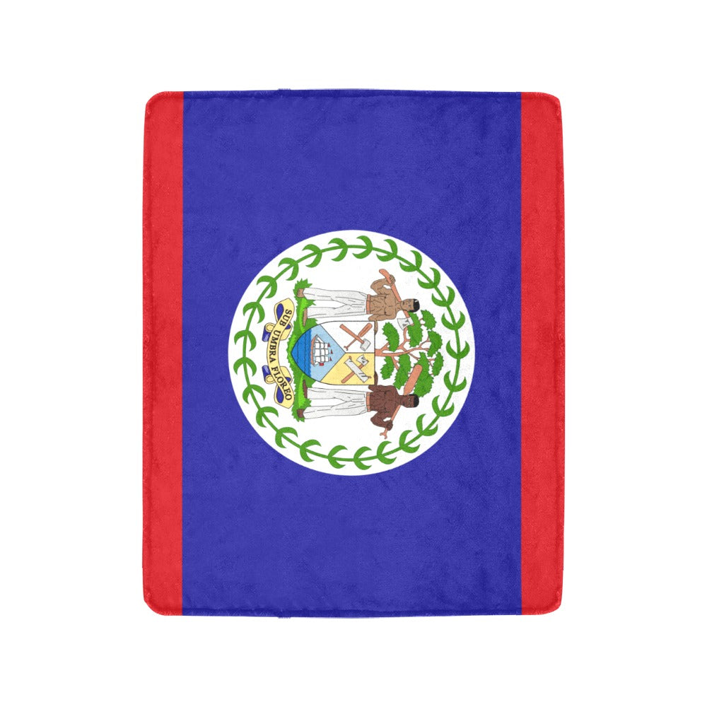 Luv My Flag Belize flag with vibrant red and blue.