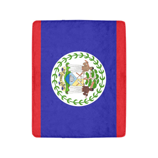 Luv My Flag Belize flag with vibrant red and blue.