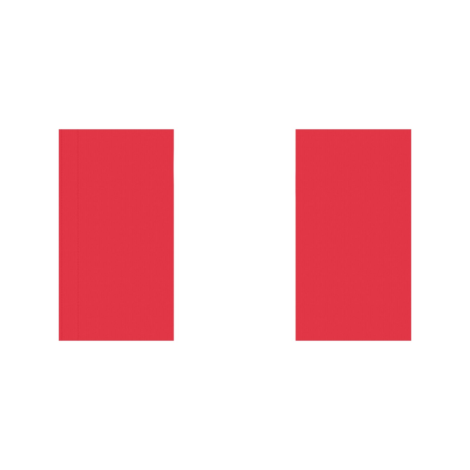 Two red vertical flags from Luv My Flag brand.