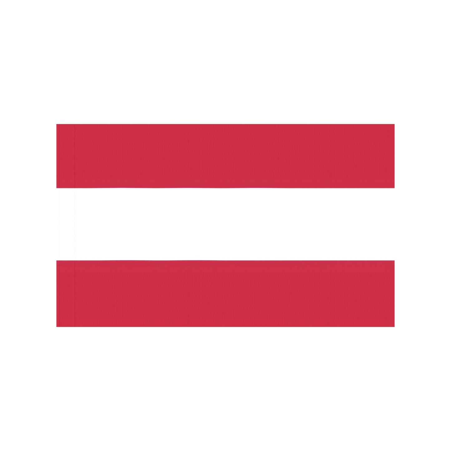 Red and white striped flag by Luv My Flag.
