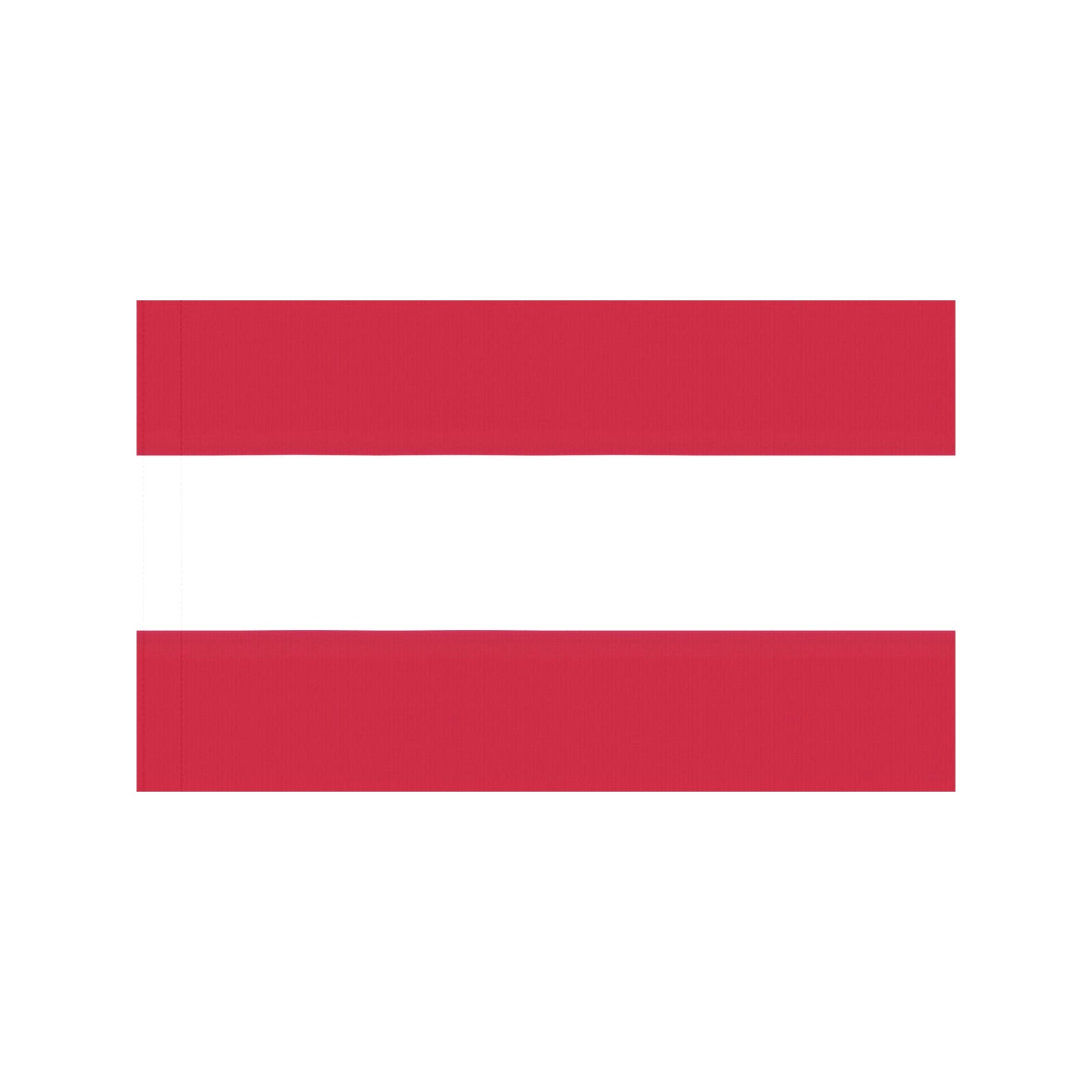 Red and white striped flag by Luv My Flag.