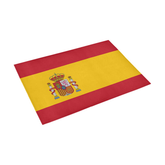 Spain Flag Inspired Doormat 30" x 18" (Sponge Material)