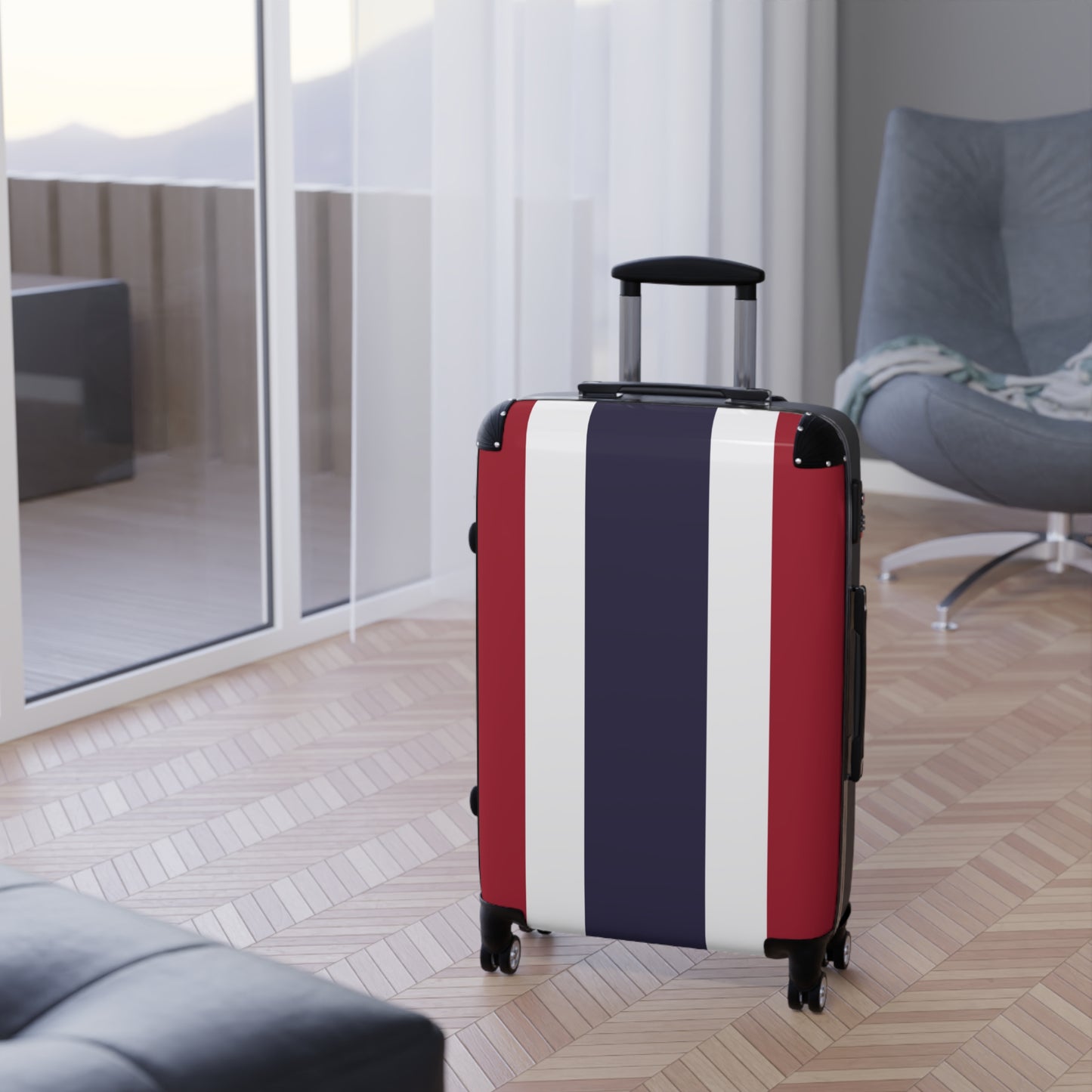 Thailand Flag Inspired Suitcase