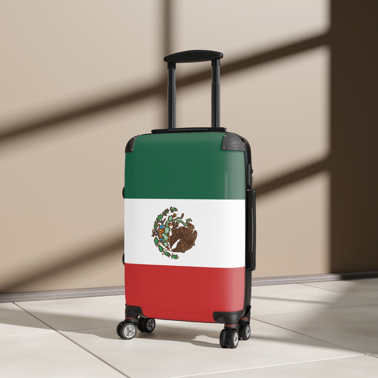 Mexico Flag Inspired Suitcase