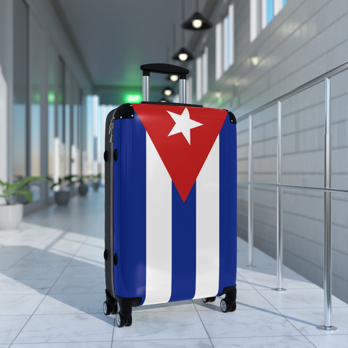Cuba Flag Inspired Suitcase
