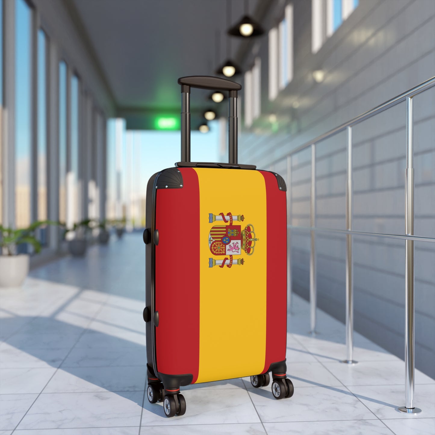 Spain Flag Inspired Suitcase