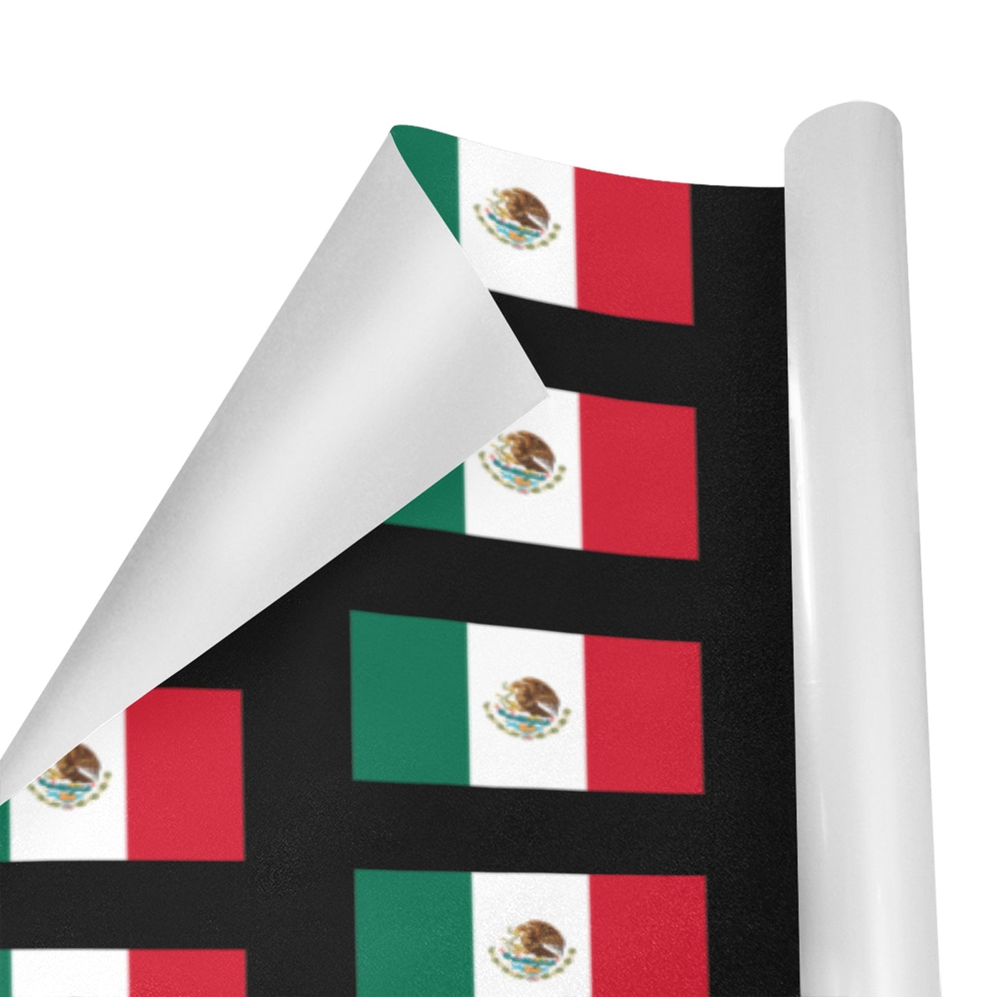Mexico Flag Inspired Custom Gift Wrapping Paper 58"x 22.5" (4 Rolls)