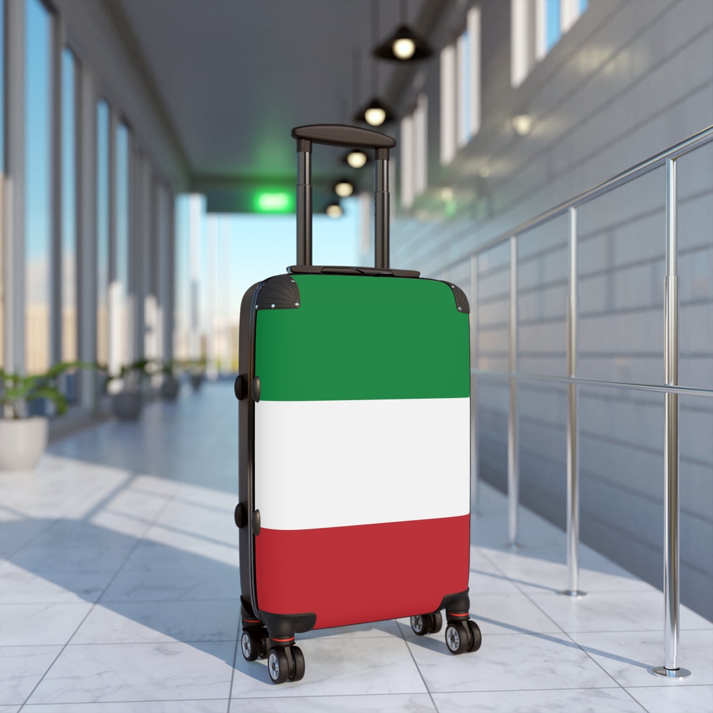 Italy Flag Inspired Suitcase