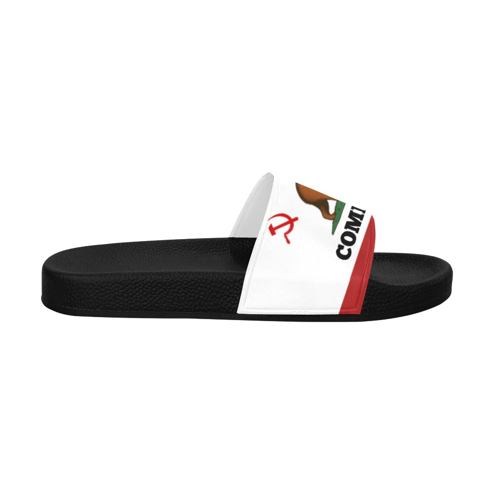 California Flag Inspired (COMMIEFORNIA) Women's Slide Sandals